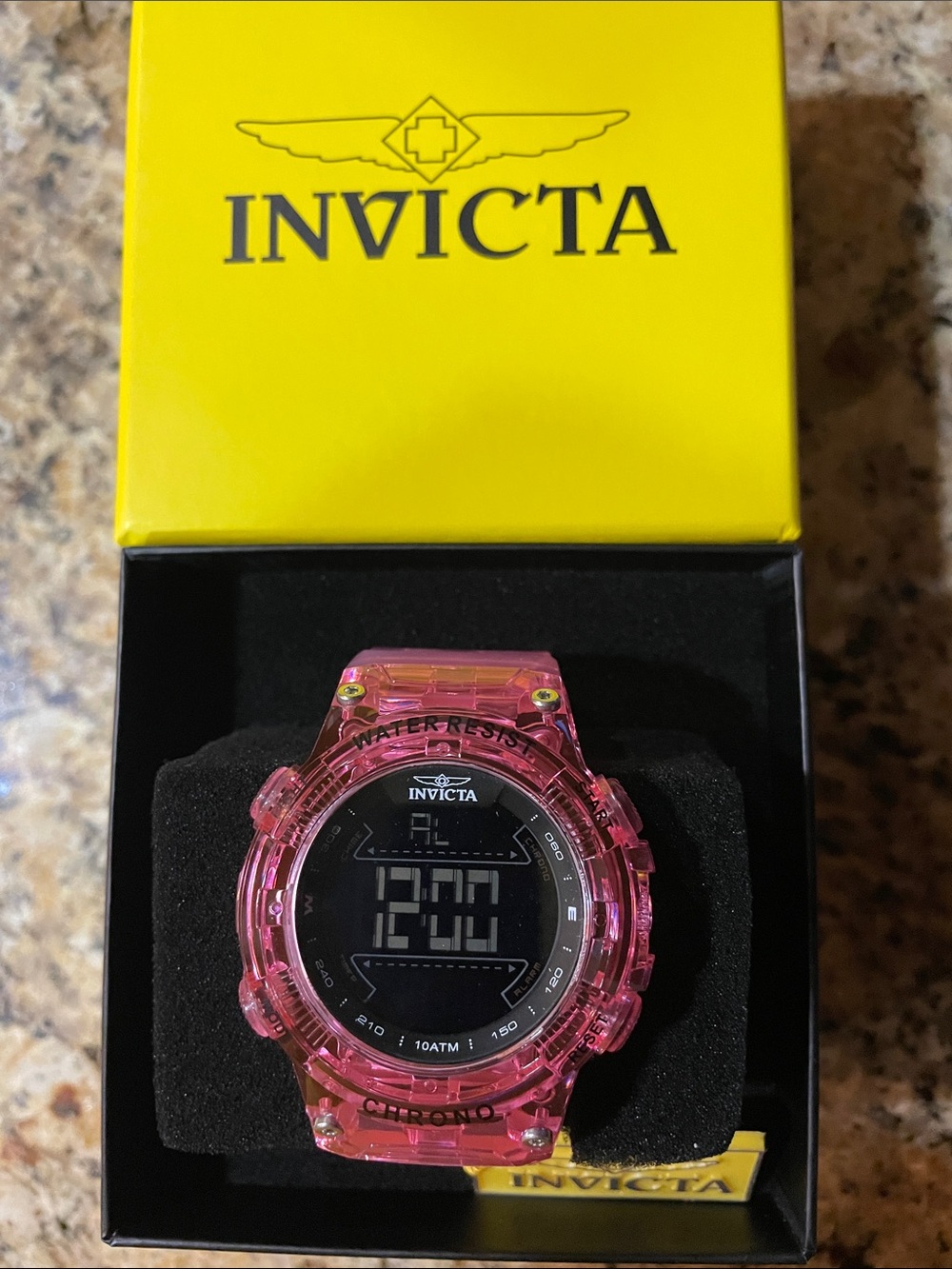 Invicta Pink Racing Burnout Digital Sport Watch